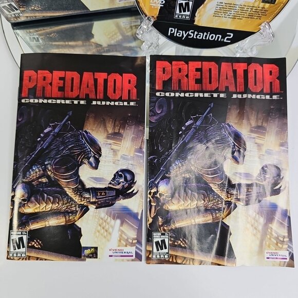 Predator Concrete Jungle (Sony PlayStation 2) PS2 Manuals(2) CIB RARE Game EN/FR - Picture 2 of 12